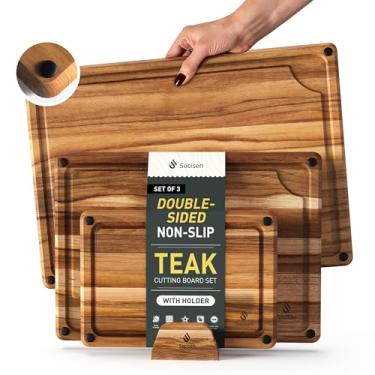 Imagem de Tábua de cortar madeira, tábua de corte dupla face, tábua de servir, cozinha, essencial, casa, aquecimento, anfitriã, presente bandeja de servir para Natal, casamento, aniversário, terracota