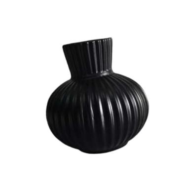 Imagem de Generic Vaso de flores secas, arranjo criativo de flores para mesa, vaso decorativo simples para mesa de jantar, escrivaninha ou móvel de TV, Black S