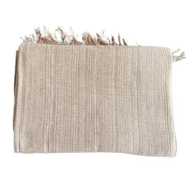 Imagem de Manta Para Sofá Gigante Luxo 2,40X1,80m l Premium De Algodão Capa Decorativa Protetora - Revestimento Protetor para Sofá, Cama, Puff(Caramelo com bege mesclado)