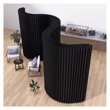 Imagem de Room divider Divisor de sala de papel multifuncional macio, decoração de fundo de casamento de escritório, tela divisória dobrável deformável(500X120X17CM)