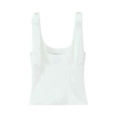 Imagem de Top Slim Com Laço Amarelo Para Mulheres, Camiseta Curta Sexy E Chic Co