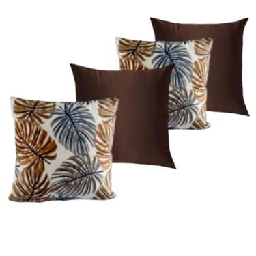 Imagem de Kit c Almofadas Cheias Decorativas pSala(COSTELA AZULcTABACO)