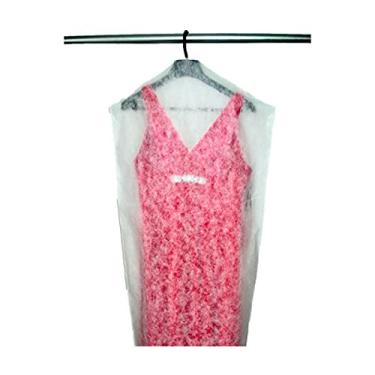 Imagem de 6 Capa De Roupa M - Tnt Branco 60x115cm Terno/camisa/vestido