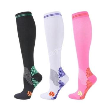 Imagem de Meias De Compressão Para Homens E Mulheres 20-30 Mmhg Para Corrida Cic