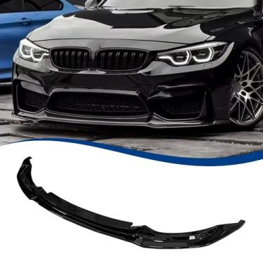 Imagem de XPHAZZ Borda do para-choque dianteiro compatível com BMW (2015-2020) F80 M3 F82 F83 M4 Splitter MP estilo ABS preto brilhante