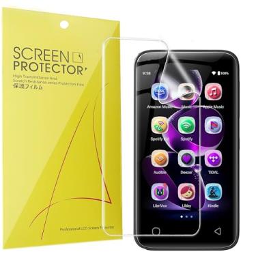 Imagem de Lamshaw Compatível com protetor de tela Globluum Mp3 Player, [pacote com 6] Película transparente TPU de cobertura total compatível com o leitor de MP3 Globluum SU9 de 4 polegadas (pacote com 6)