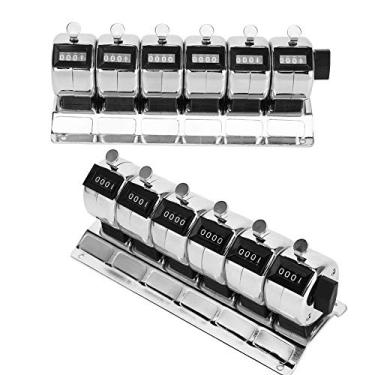 Imagem de AUNMAS Contador Clicker de Aço Inoxidável, Contador Mecânico Com Display de 4 Dígitos, Prensa Manual para Contagem de Pessoas Em Aeroportos, Estatísticas de Fábrica e Uso de Terminal