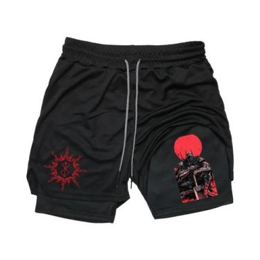 Imagem de Shorts Masculinos Respiráveis De Secagem Rápida Para Basquete E Corrid