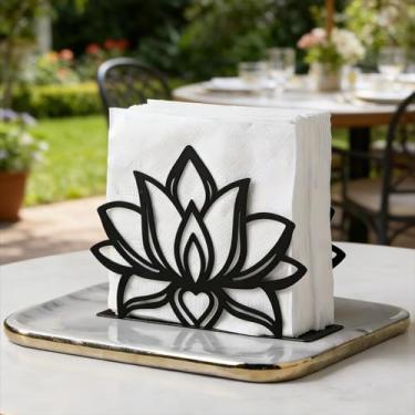 Imagem de Porta-guardanapos vintage suporte de ferro de papel dispensador de armazenamento de guardanapo suporte de guardanapo de banheiro para mesas organizador de mesa