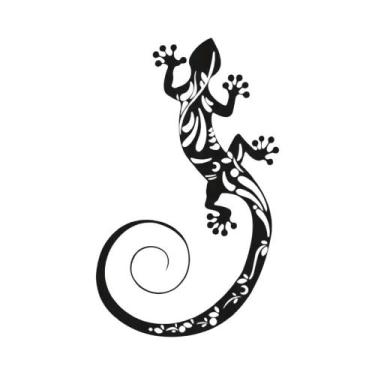 Imagem de Escultura De Parede De Gecko De Metal Para Exterior, Decorações De Lag