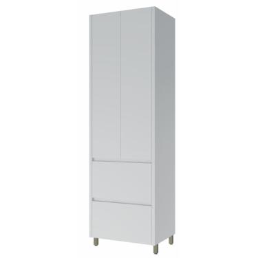 Imagem de Armário De Cozinha Paneleiro 2 Portas 2 Gavetas 100% Mdf Raissa Nesher Branco