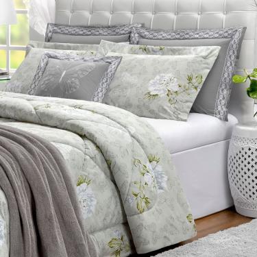 Imagem de Kit Edredom Butterfly Queen Dupla Face 7 Peças