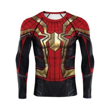 Imagem de Camisa De Compressão De Manga Longa Masculina, Cosplay De Quadrinhos D