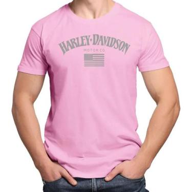 Imagem de Camisa Camiseta de Algodão Masculina Feminina Unissex Harley Davidson 