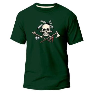 Imagem de Camiseta Algodão Premium Estampa Digital Índio Caveira Foice - Pavesi,