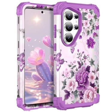 Imagem de TEECOVER Capa para Samsung Galaxy S26 Ultra, resistente à prova de choque, proteção total de plástico rígido + capa protetora de borracha de silicone macio para Galaxy S26 Ultra de 6,9 polegadas