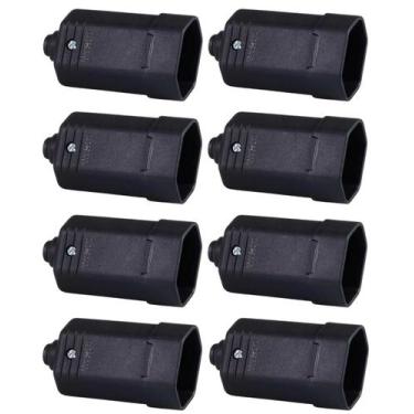 Imagem de 8 Tomadas Fêmea 2P+T 10A 3 Pinos MarGirius Desmontável