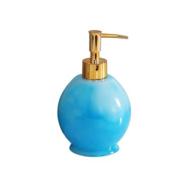 Imagem de Linda garrafa dispensadora de empurrar para banheiro xampu gel de banho vazio sabonete premium decoração de banheiro