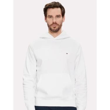 Imagem de Moletom Tommy Hilfiger Masculino Flag Logo Hoody Branco-Masculino