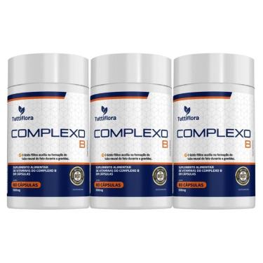Imagem de 3x Complexo B (B1, B2, B3, B5, B6, B7, B9, B12) 60 Caps Tuttiflora-Unissex