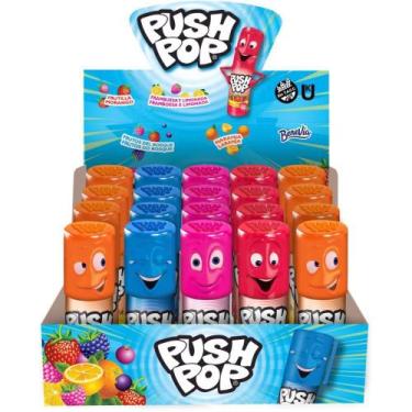 Imagem de Doce PUSH POP Tradicional - Display com 20 Unidades - Bazooka CANDY