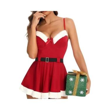 Imagem de Natal sexy suspender sexo traje uniforme sedução paixão natal cosplay 
