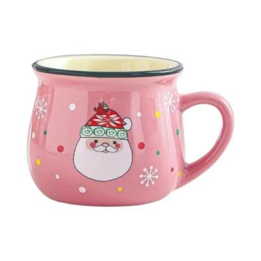 Imagem de Caneca De Cerâmica Infantil De Natal Com Desenho De Papai Noel, Copo D
