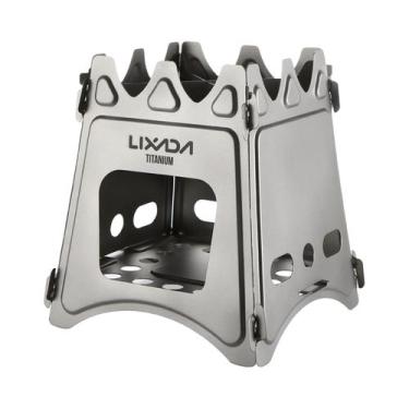 Imagem de Fogão a Lenha Compacto E Dobrável De Titânio Para Camping Ao Ar Livre,