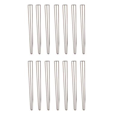 Imagem de Kit 14 Pés de Metal 90 CM Hairpin Legs Aparador e Mesa de Canto Bronze