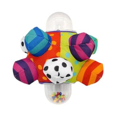 Imagem de Bola Sensorial Com Chocalho Para Bebês E Crianças Pequenas, Brinquedo 