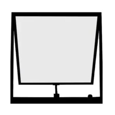 Imagem de Vitro Maxim Ar 60 (a) X 60 (l) Alumínio Preto Ptord2253 Hale Janela Veneziana de Correr 6 Folh