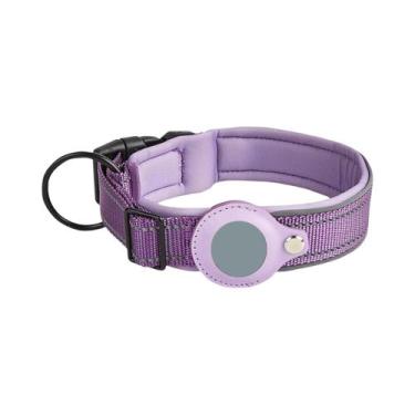 Imagem de Coleira Refletiva Com GPS Para Cães De Porte Médio E Grande, Coleira A