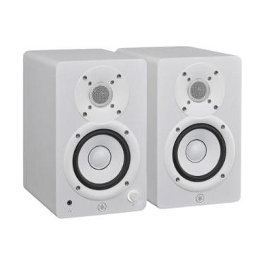 Imagem de Par monitor de referência para estúdio 52w rms hs4 yamaha, Branco