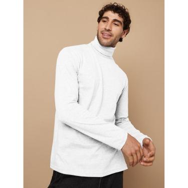 Imagem de Camiseta Gola Alta Masculina Slim Térmica Manga Longa-Masculino
