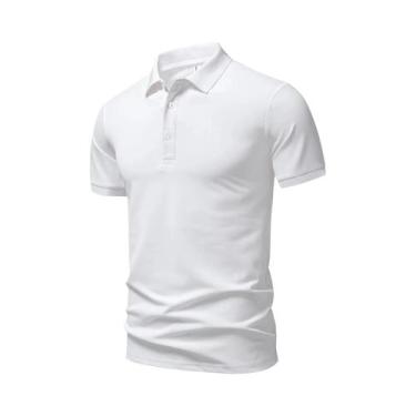 Imagem de Camisa Polo De Malha Respirável De Secagem Rápida Com Manga Curta Para