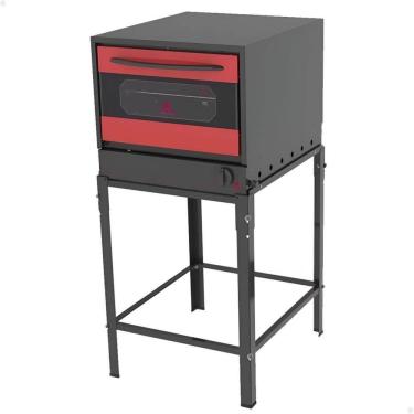 Imagem de Forno Progás 80 L Fge-110 Gourmet Vermelho A Gás Com 2 Grades Acompanha Cavalete P39219