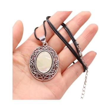 Imagem de Colar De Pedra Natural De Opala Cristal Gota D'água, Pingentes De Moda