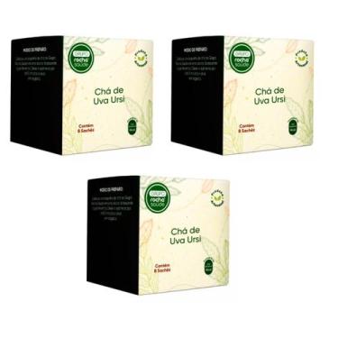 Imagem de Chá de Uva Ursi Kit 3 caixas Sachês Natural - Rocha Saúde