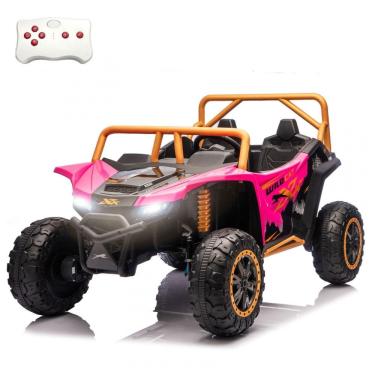 Imagem de Carro Elétrico Infantil Arctic Cat UTV 24V Preto XXXL 2 Lugares com Controle Remoto, Bluetooth, Luzes LED e Suspensão Premium