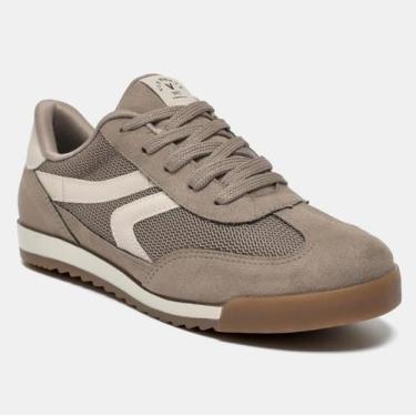 Imagem de Tenis feminino via marte casual street ultra smash sport cor:taupe gra