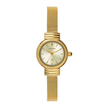 Imagem de Relogio Mondaine Feminino Ref: 99856lpmvde1 Casual Mesh Dourado