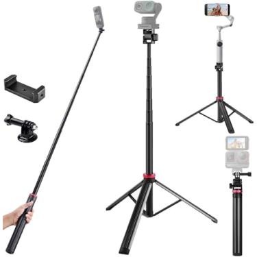 Imagem de Suporte de tripé de piso de 203 cm X5, suporte de bastão de selfie compatível com câmera Insta360 X5 X4 X3 X2, Go 3S 3 e Webcma Link 2C/Link 2/Link PTZ