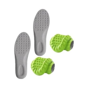 Imagem de Palmilhas Esportivas Unissex Respiráveis Com Absorção De Impacto 4PCS,