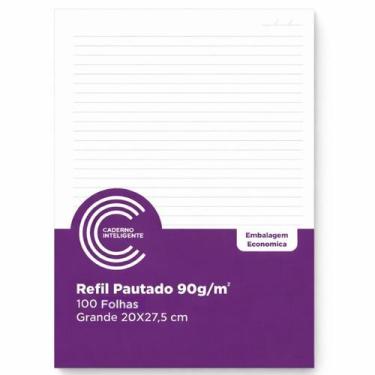 Imagem de Refil Pautado Grande 90g 100 Folhas CADERNO INTELIGENTE