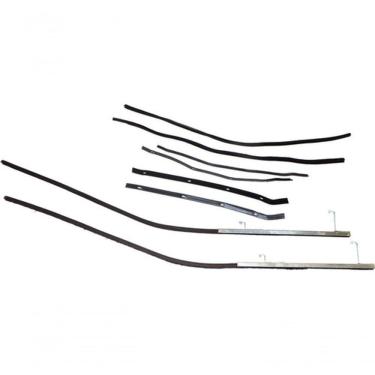 Imagem de Jogo de Canaletas com Pestana para Portas Dianteiras Modelo F103 GM Pick-up Veraneio Caminhão 64