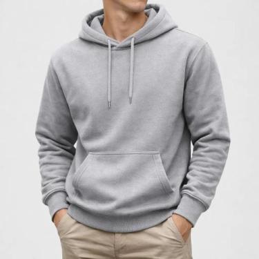 Imagem de Moletom Masculino Canguru Flanelado Quentinho Tecido Grosso - Alice Fr