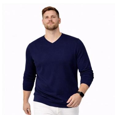 Imagem de Blusa Suéter Masculina Plus G1 G2 G3 Roupas Tamanho Grande - KantyLan,