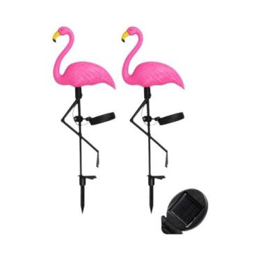 Imagem de Luz Solar Flamingo À Prova d'Água Para Jardim, Lâmpada Externa Para Gr