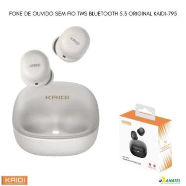 Imagem de Fone Bluetooth Kaidi Kd-795 Redução De Ruído Lançamento 2024, creme