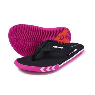 Imagem de Chinelo Kenner Kick S Arrow Masculino - Preto e Rosa - 38-Masculino